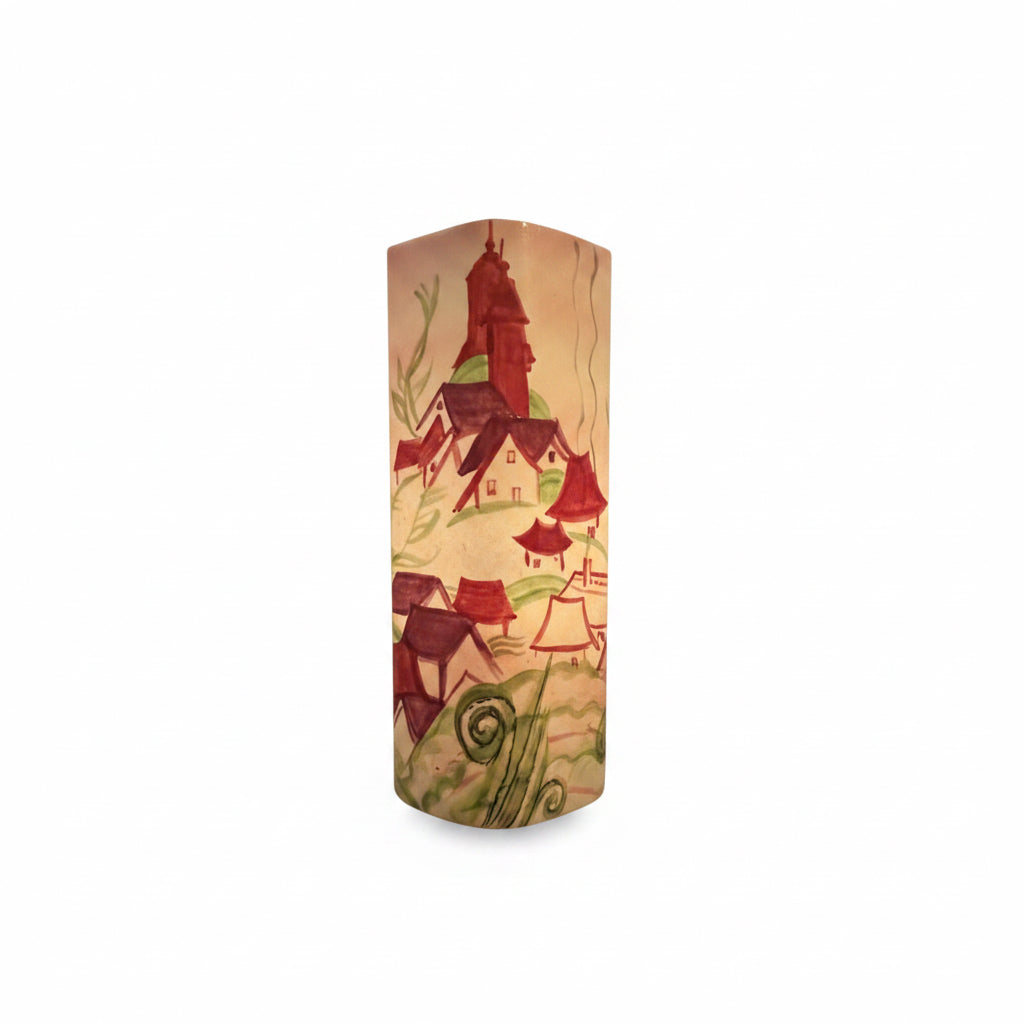 Vintage MCM Hand-Painted Bud Vases