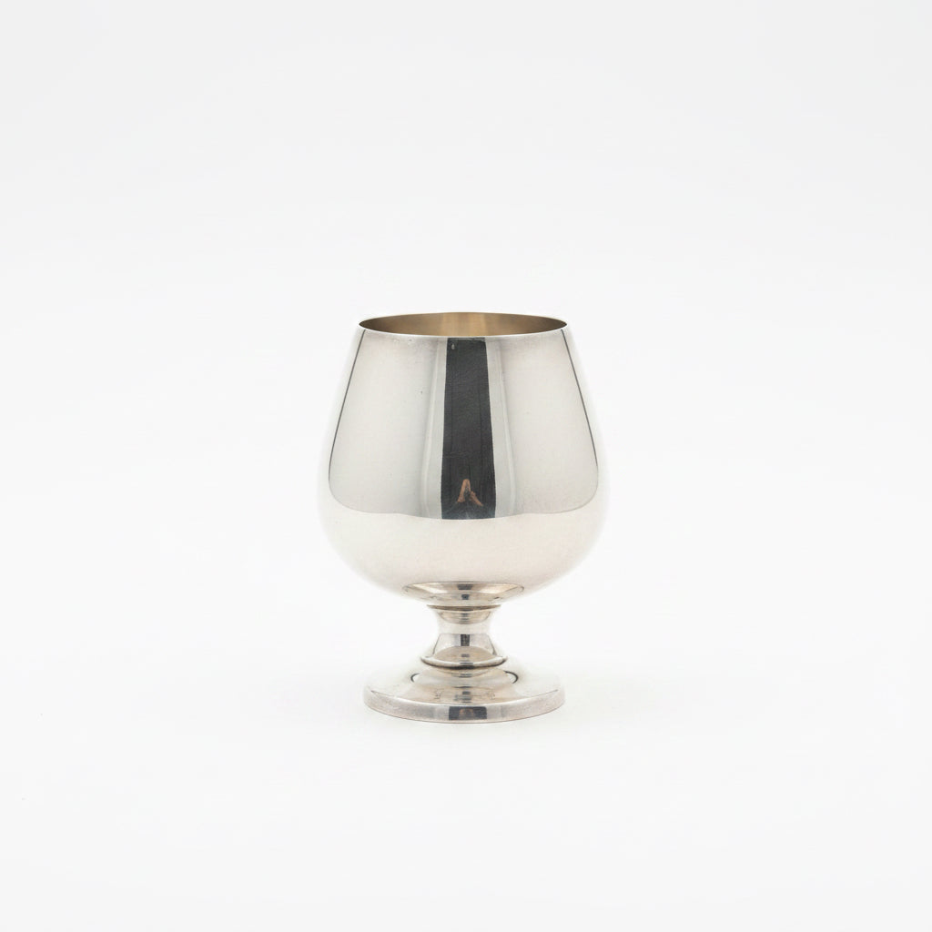Vintage Poole Silver Company Silverplate, Brandy Snifter Goblet