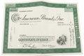 American Brands Inc. Stock Certificate, 50 Shares, Citibank N.A., Dated Oct 27, 1977