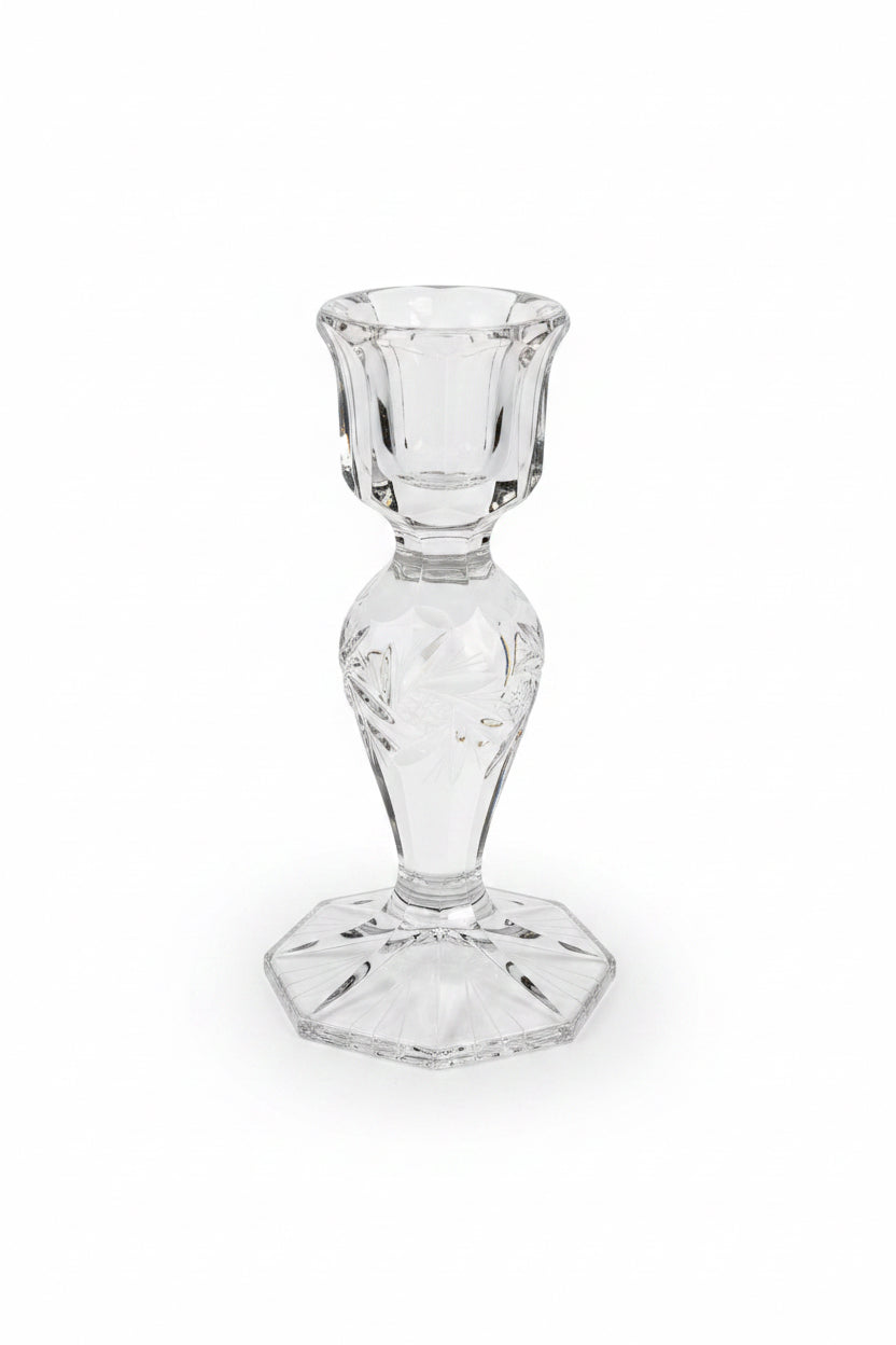Vintage American Cut Crystal Eleanor Candlestick