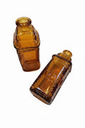 Vintage Amber Glass Phila Berring's Apple Bitters Bottles (2)