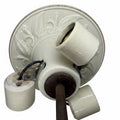 Antique Porcelier Porcelain Sconce, 3 socket