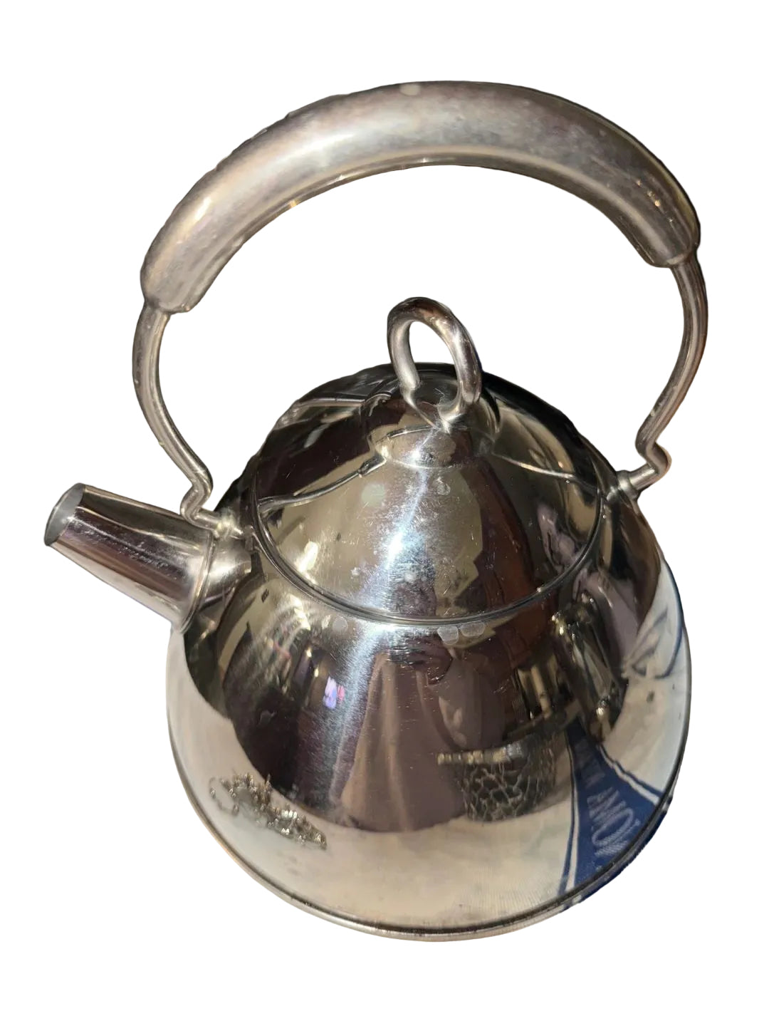Vintage Stainless Steel Tea Kettle