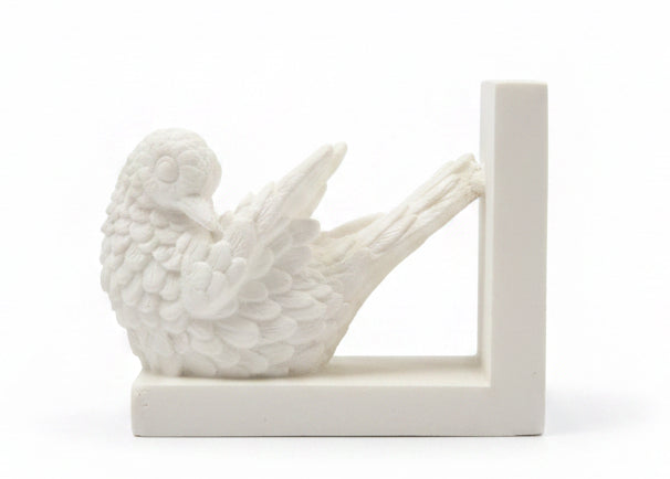 Vintage Alabaster Dove Bookend