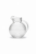 Vintage Federal Glass “Big Ben” Horizontal Ribbed Glass Pitcher