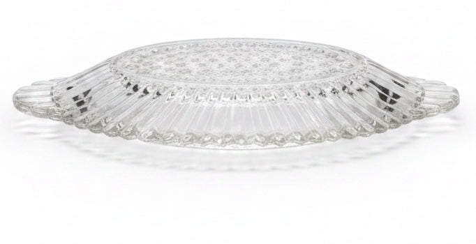 Vintage Jeannette National Clear Hobnail Glass Banana Split Dish