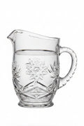 Vintage Anchor Hocking Prescut Star of David Glass Pitcher