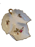 Vintage Floral Leaf Dish, Japan