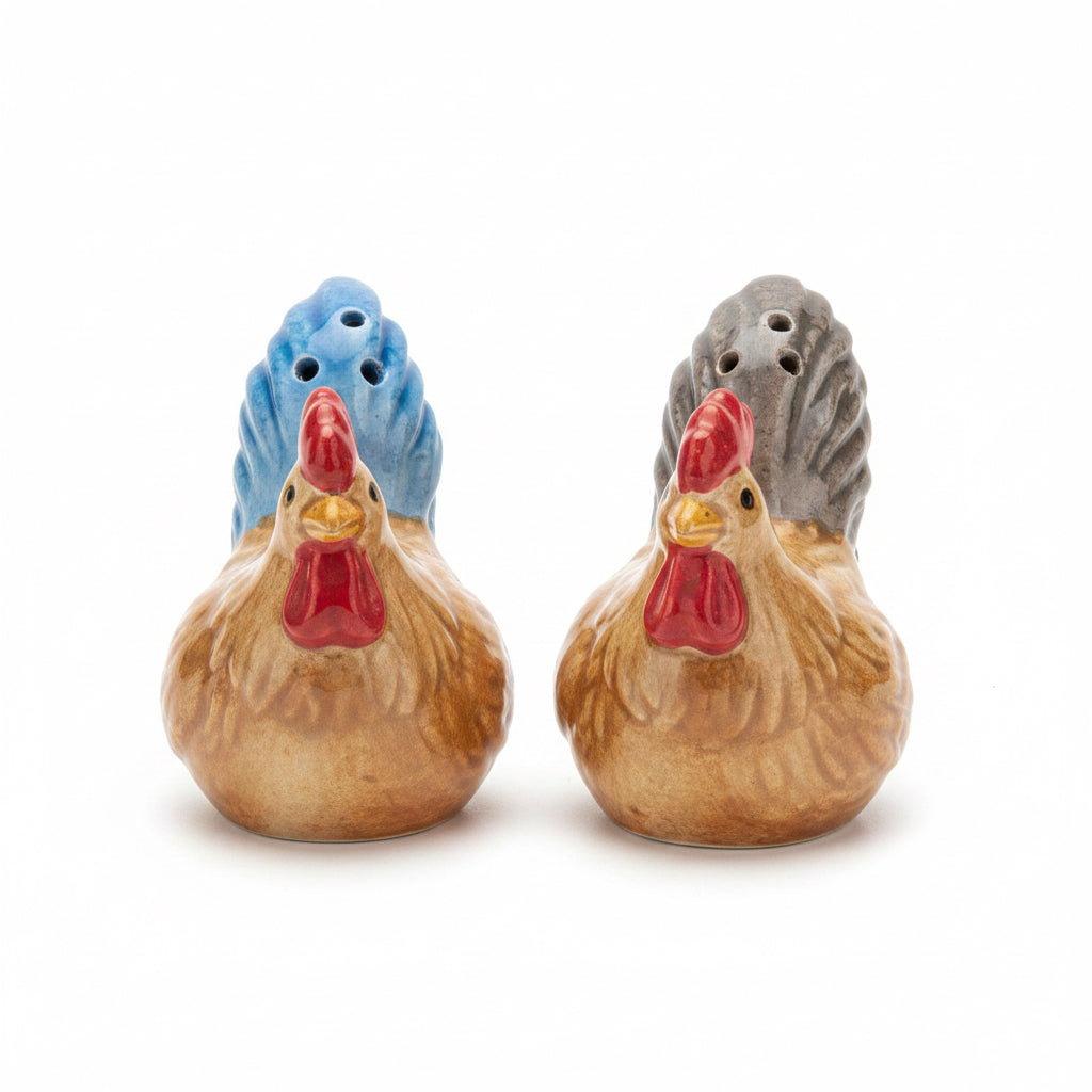 Vintage Rooster Salt and Pepper Shaker Set