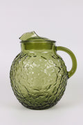 Vintage Anchor Hocking Lido Avocado Green Glass Pitcher