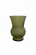 Vintage E.O. Brody Co. Avocado Green Glass Vase