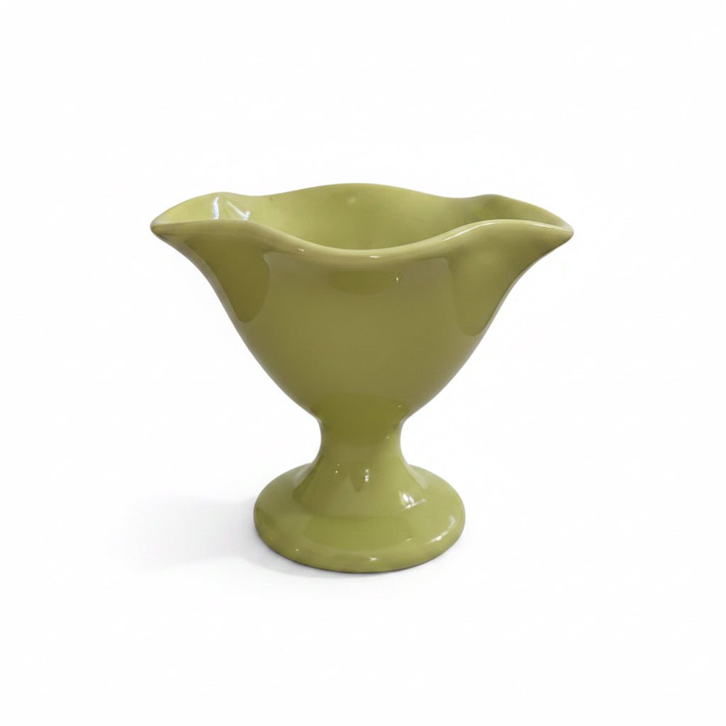Vintage Green Tulip Vase