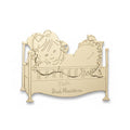 Vintage Engraved Brass Baby's First Christmas Ornament