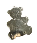 Vintage Engraved Teddy Bear Ornament