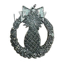 Vintage Pewter Pineapple Wreath Ornament
