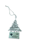 Vintage Pewter Christmas Tree Ornament