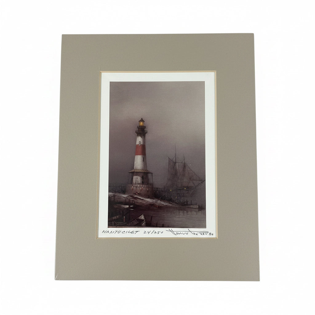 Vintage Henry Parker, Limited Edition Signed “Nantucket” Print, Lithograph, 1986, 24/250