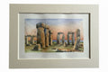 Vintage David Wright “Stonehenge” Watercolor Print, 1999