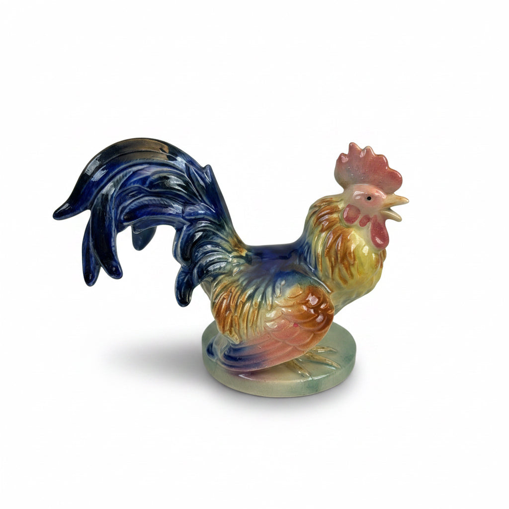 Vintage Royal Copley Hand Painted Rooster Figurine