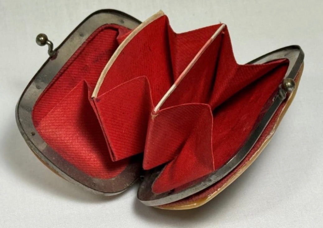 Antique 1893 Chicago World's Fair Mother of Pearl Coin Purse - Machinery Hall - Working Clasp - “investment grade”