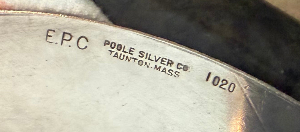 Vintage EPC Poole Silver Company Elevated Serving Tray