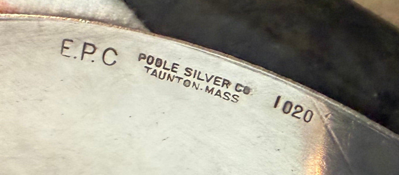 Vintage EPC Poole Silver Company Elevated Serving Tray