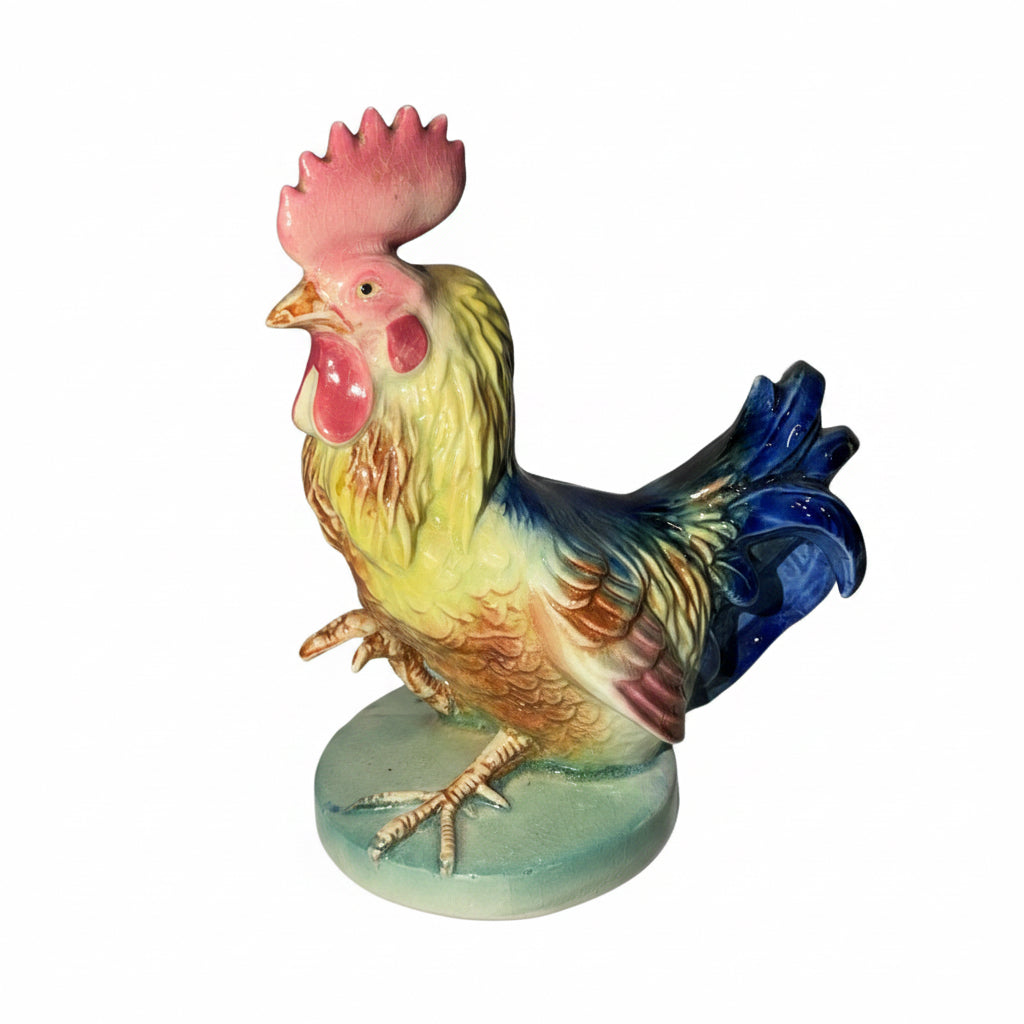 Vintage Royal Copley Hand Painted Rooster Figurine
