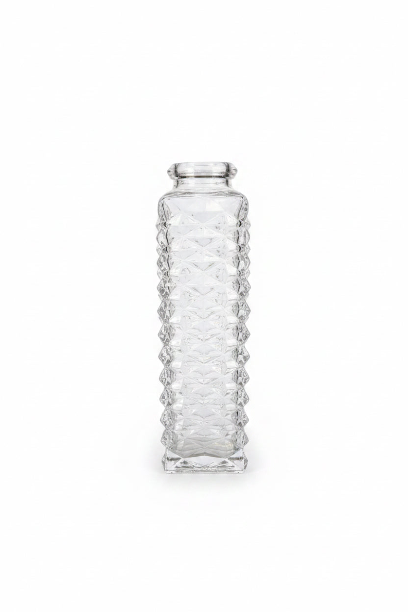 Vintage FTD Diamond Point Cut Bud Vase