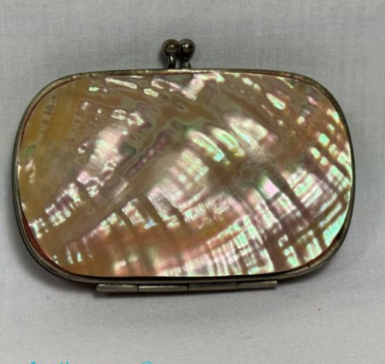 Antique 1893 Chicago World's Fair Mother of Pearl Coin Purse - Machinery Hall - Working Clasp - “investment grade”