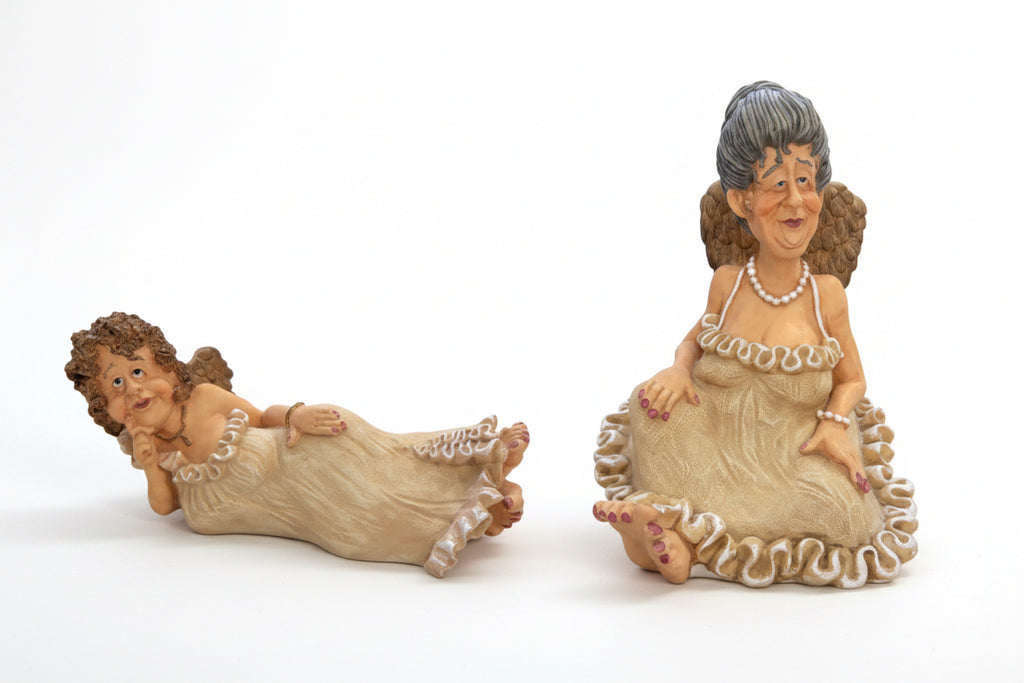 Vintage Guardian Grannies & Friends Collection, “Alberta Joe” and “Thelma” Figurines, Set of 2